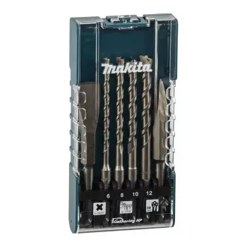 Makita E-15746 set punte e scalpelli SDS-Plus, 6 pezzi