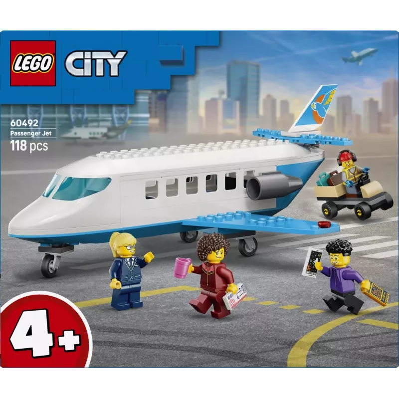 LEGO City 60492 Aereo passeggeri (118 pezzi)