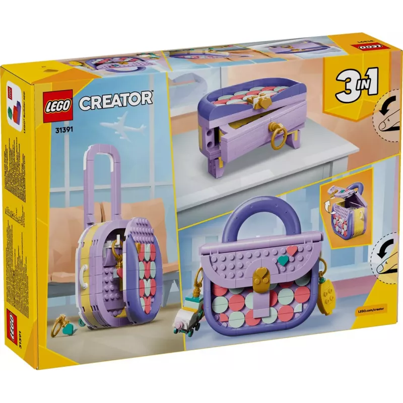 LEGO Creator 3-in-1 31391 Borsa alla moda con spazio contenitivo (272 pezzi)