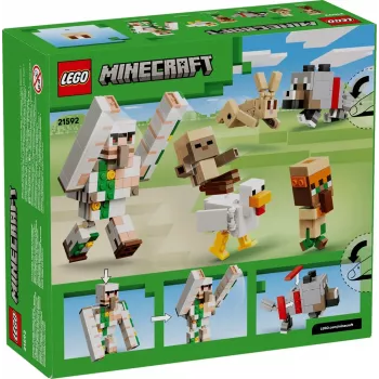 LEGO Minecraft 21592 Attacco nel deserto del cavaliere di polli (428 pezzi)