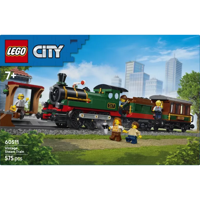 LEGO City 60511 Treno a vapore storico (575 pezzi)