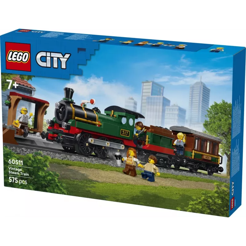 LEGO City 60511 Treno a vapore storico (575 pezzi)
