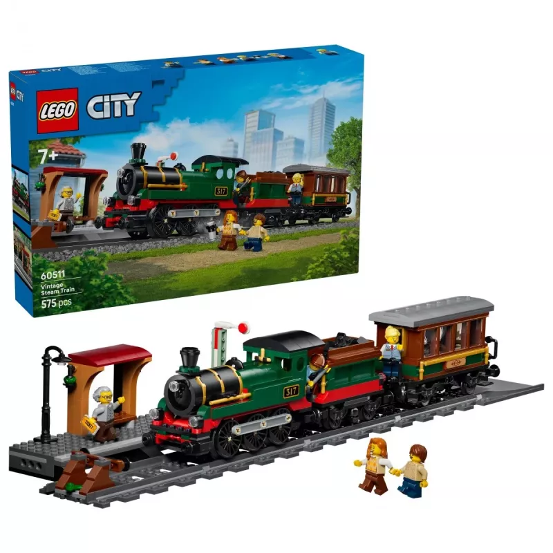 LEGO City 60511 Treno a vapore storico (575 pezzi)
