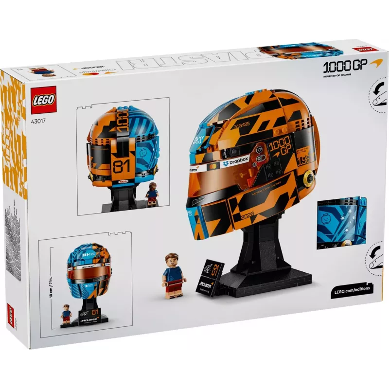 LEGO Editions 43017 Casco McLaren F1 Oscar Piastri (793 pezzi)