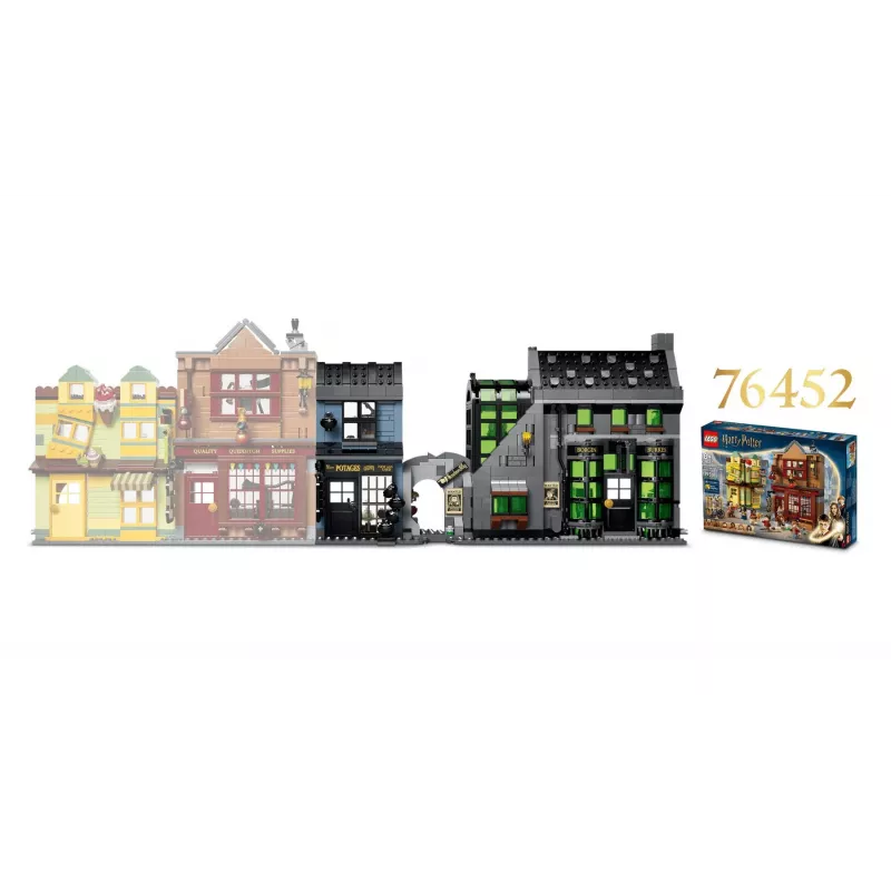 LEGO Harry Potter 76471 Negozi di magia di Via Notturna (788 pezzi)