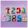 LEGO 40807 Numeri per compleanno - decorazione torta con animali da costruire (281 pezzi)