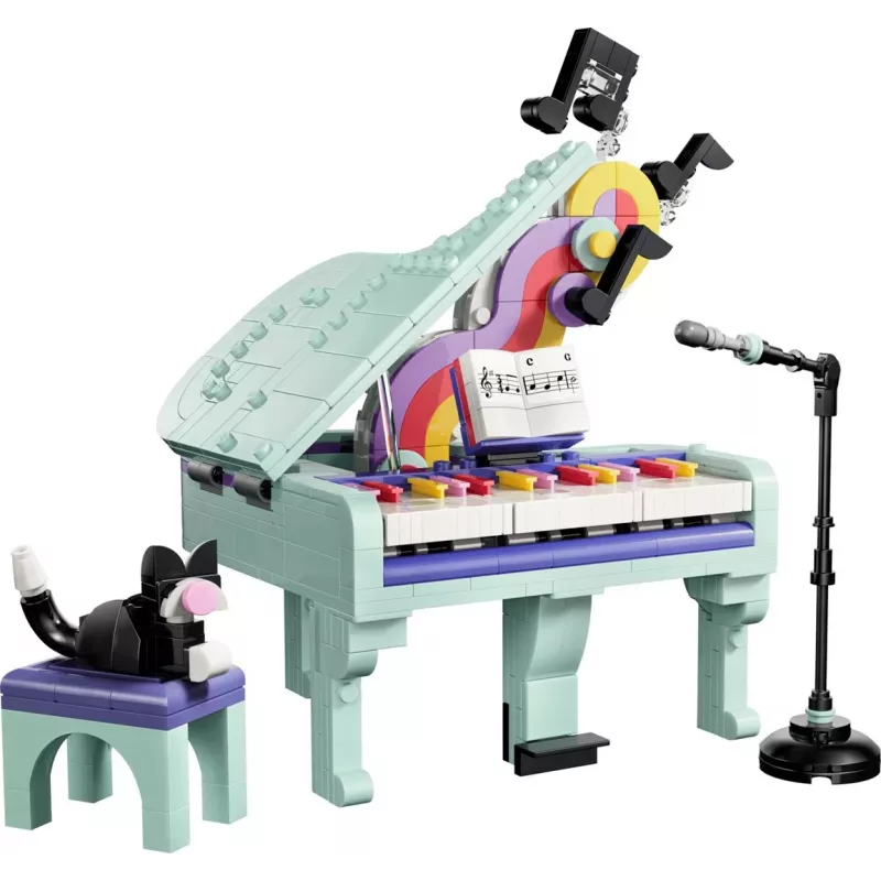 LEGO Creator 3-in-1 31392 Pianoforte decorativo con gatto (485 pezzi)