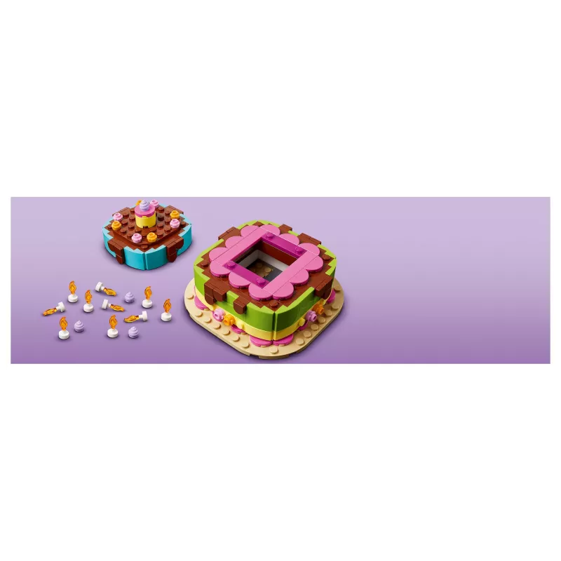 LEGO 40815 Torta di compleanno - torta da costruire con candeline (219 pezzi)