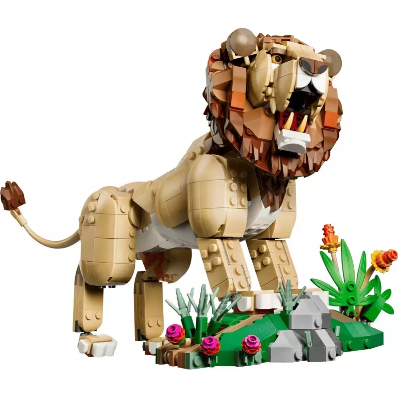 LEGO Creator 3-in-1 31386 Animali selvatici: leone maestoso (839 pezzi)
