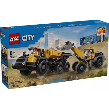 LEGO City 60494 Camion ribaltabile e pala caricatrice (1132 pezzi)
