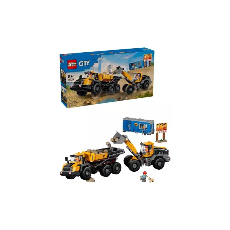 LEGO City 60494 Camion ribaltabile e pala caricatrice (1132 pezzi)