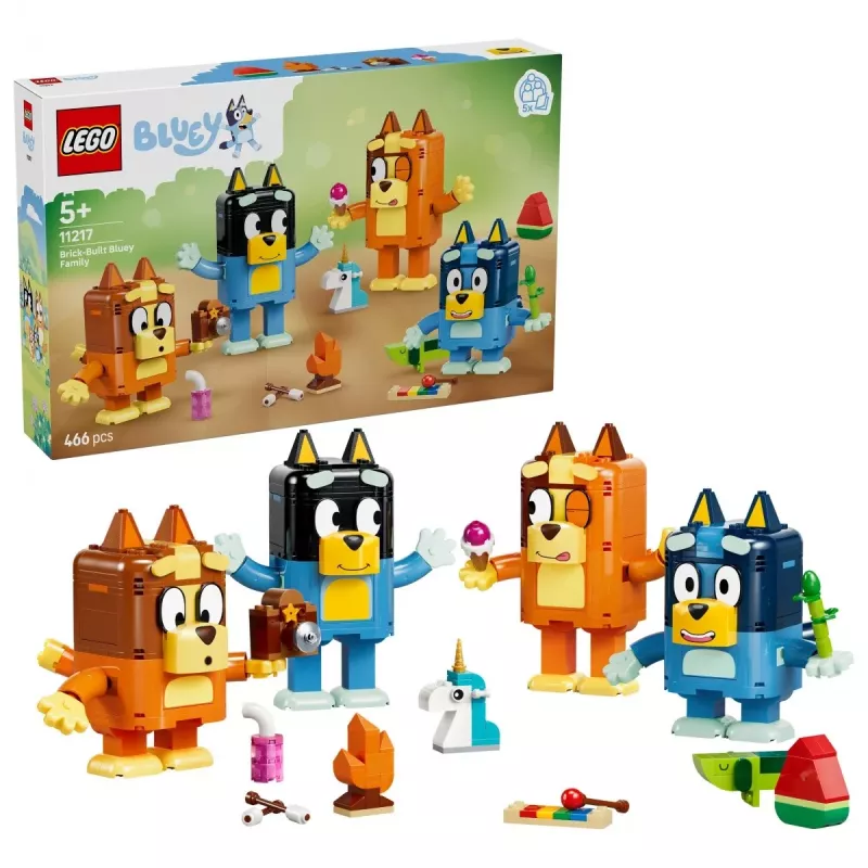 LEGO Bluey 11217 La famiglia Bluey in mattoncini (466 pezzi)