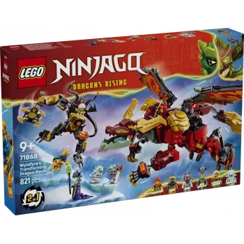 LEGO NINJAGO 71868 Mech drago trasformabile di Wyldfyre (821 pezzi)