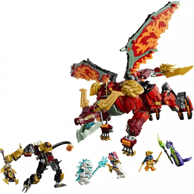 LEGO NINJAGO 71868 Mech drago trasformabile di Wyldfyre (821 pezzi)