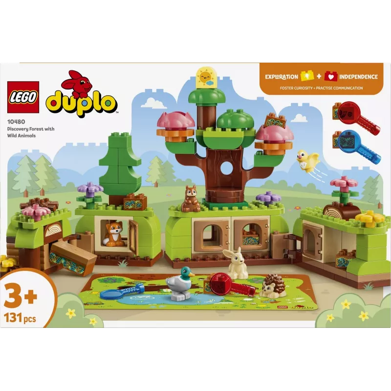 LEGO DUPLO 10480 Foresta degli esploratori con animali selvatici (131 pezzi)