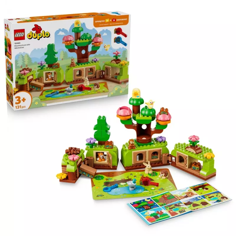 LEGO DUPLO 10480 Foresta degli esploratori con animali selvatici (131 pezzi)