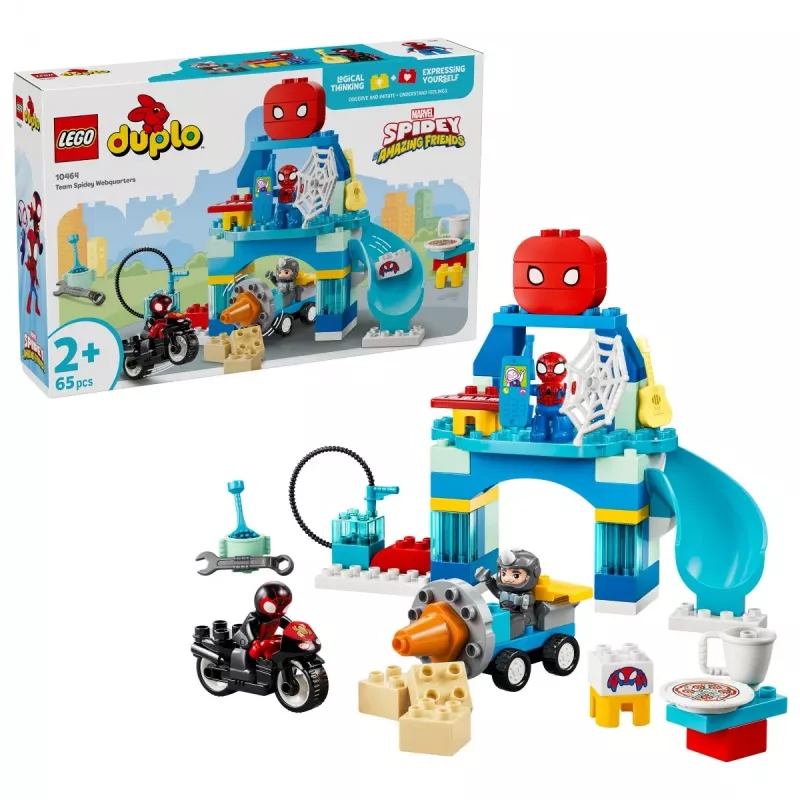 LEGO DUPLO Marvel 10464 Nascondiglio del Team Spidey (65 pezzi)