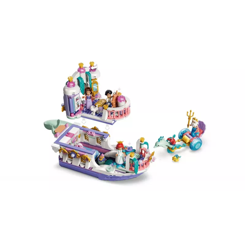 LEGO Disney 43299 Barca nuziale reale di Ariel (519 pezzi)