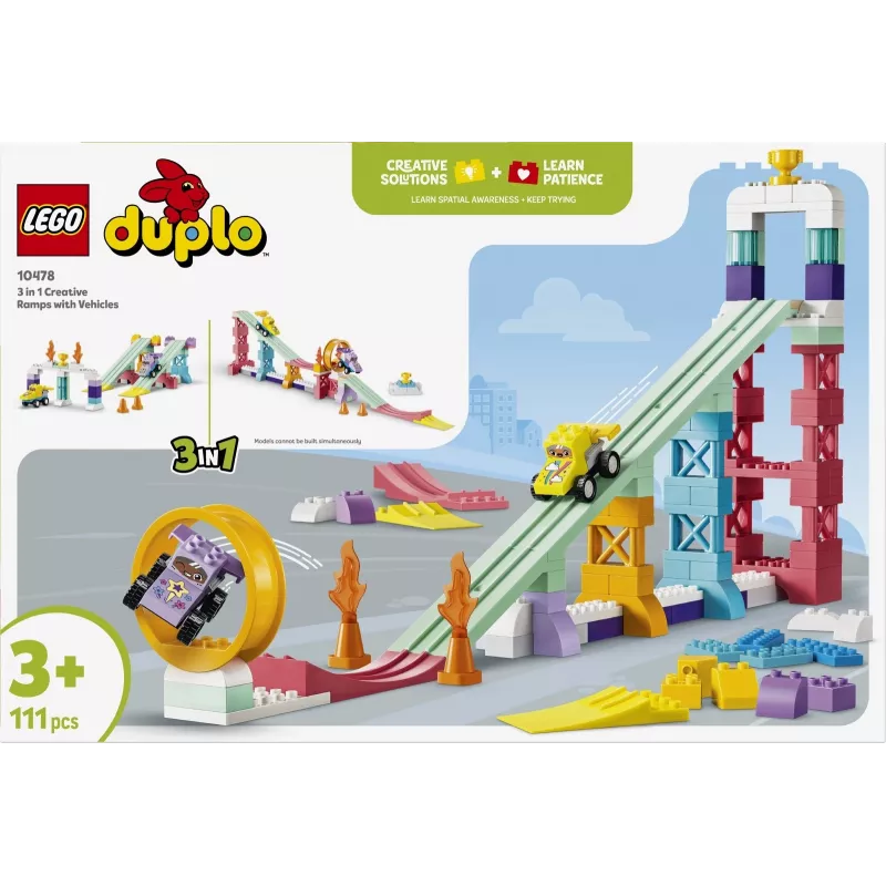LEGO DUPLO 10478 3 in 1 Rampes creativas con vehículos