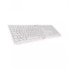 CHERRY KC 1000 Tastiera USB con filo - Layout QWERTY spagnolo, grigio chiaro