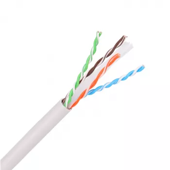 Extralink CAT6A U/UTP Indoor Cavo in doppino intrecciato per installazione 305 m bianco EX.96631