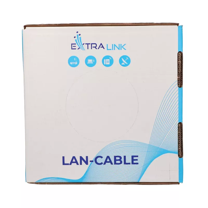 Extralink CAT6A U/UTP cavo installazione indoor twisted pair 100 m EX.96655