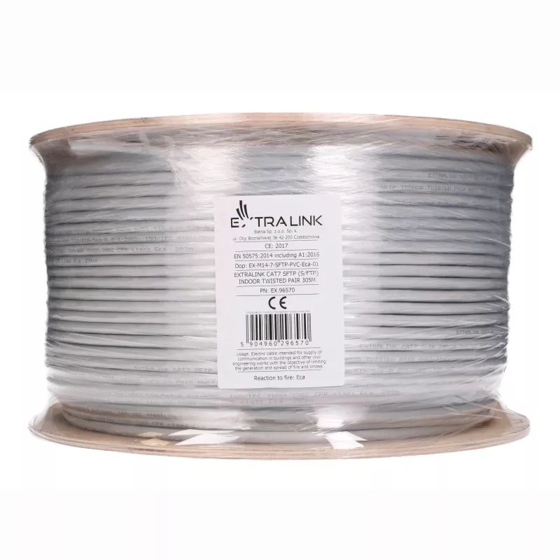 Extralink CAT7 S/FTP cavo installazione indoor twisted pair 305 m EX.96570