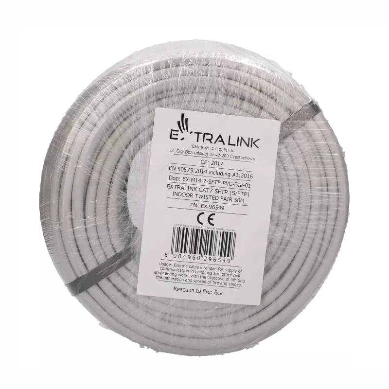 Extralink cavo di installazione CAT7 S/FTP indoor twisted pair 50 m EX.96549
