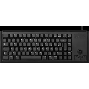 Cherry G84-4400 Tastiera compatta con trackball USB layout belga nero G84-4400LUBBE-2