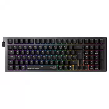 ASUS ROG Strix Morph 96 tastiera gaming wireless, layout 96%, switch ROG NX Snow, hot-swappable, connettività tri-mode, nero