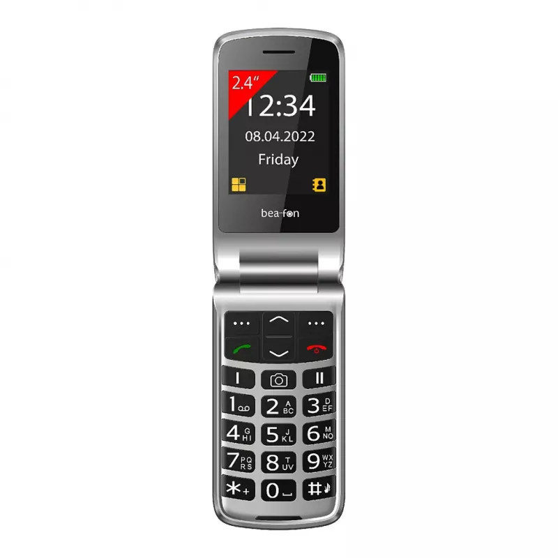 Bea-fon Silver Line SL605 feature phone Dual-SIM nero argento