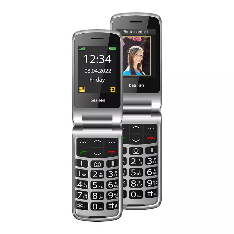 Bea-fon Silver Line SL605 feature phone Dual-SIM nero argento