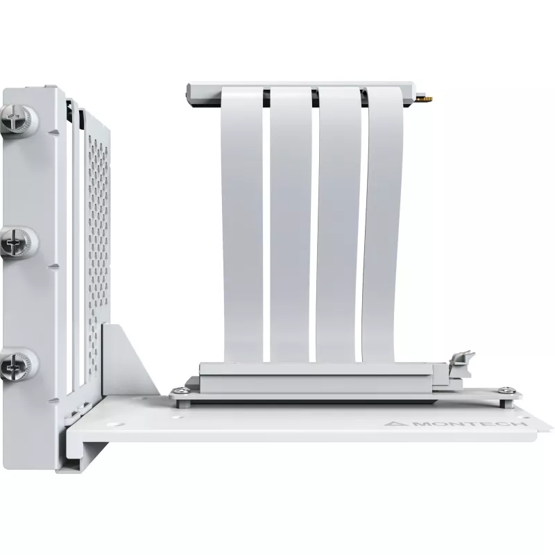 MONTECH kit di montaggio verticale GPU cavo riser PCIe 4.0 bianco 20cm