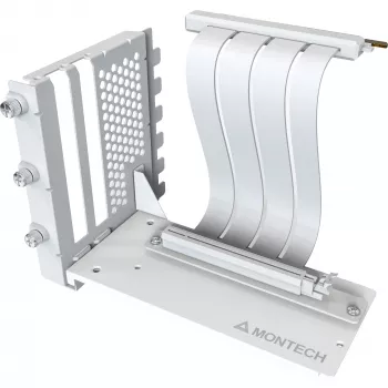 MONTECH kit di montaggio verticale GPU cavo riser PCIe 4.0 bianco 20cm