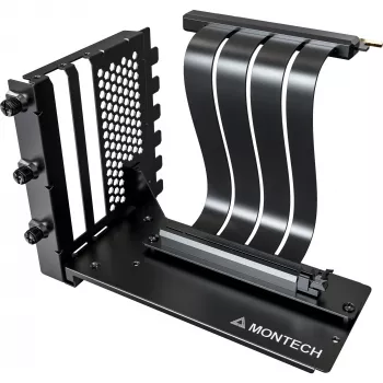 MONTECH kit di montaggio verticale GPU cavo riser PCIe 4.0 nero 20cm