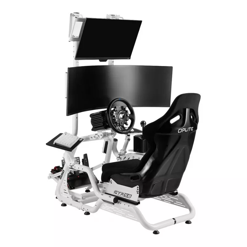 OPLITE supporto monitor S8 On Top Single bianco Retail