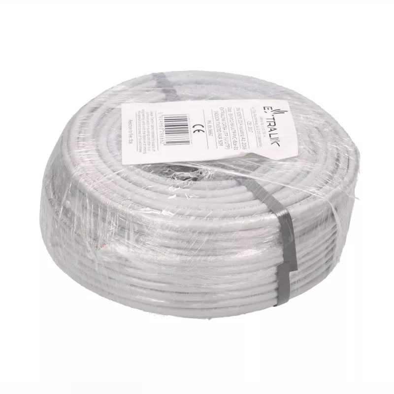 EXTRALINK cavo twisted pair CAT6A UTP (U/UTP) indoor 50m grigio