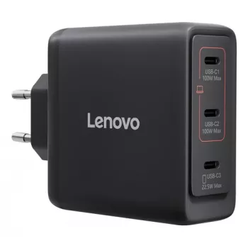Lenovo caricabatterie multi-porta USB-C 100W GaN nero - EU