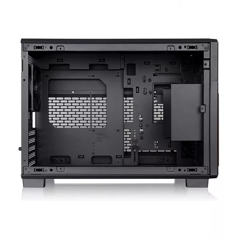 Thermaltake TR200 WS case Super Mini Tower, nero/legno, vetro temperato