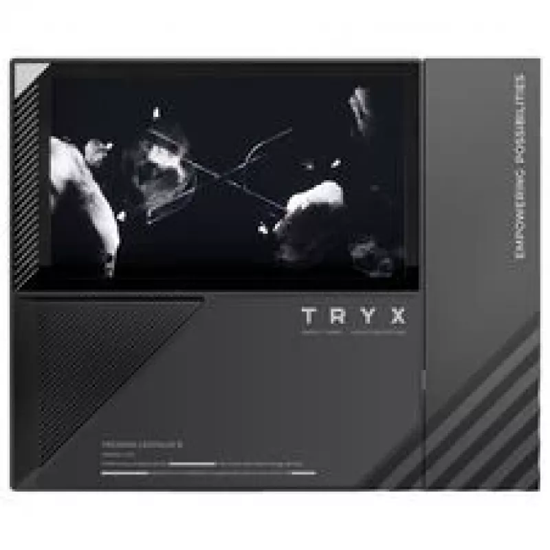 TRYX TURRIS T620 Dissipatore ad aria per CPU, doppia torre, con display da 5 pollici - 120mm, nero