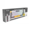 INCA tastiera da gaming RGB Red Switch USB meccanica 2,00m bianca (IKG-457)