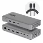 StarTech.com docking station USB4 / Thunderbolt 4 / Thunderbolt 5 - 2x DisplayPort - 1GbE, 2.5GbE - 100W Power Delivery - 3 display - 8K