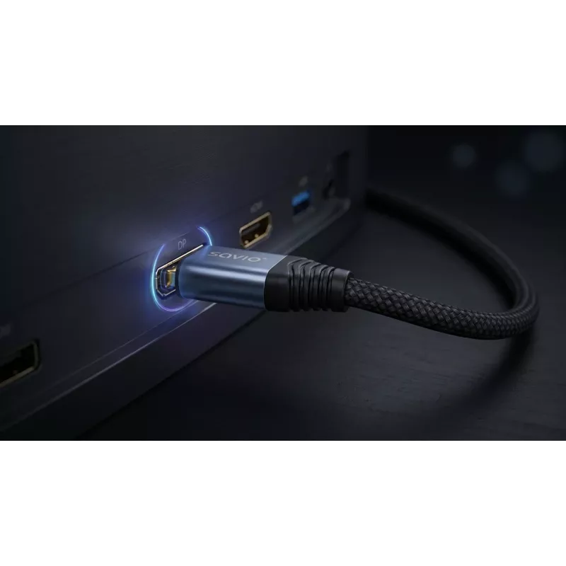 SAVIO CL-211 cavo DisplayPort 2.1 3m nero