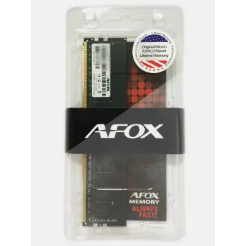 AFOX AFLD44EN1P 4GB DDR4 2400MHz PC4-19200 Non-ECC Unbuffered CL17 1,2V modulo RAM desktop