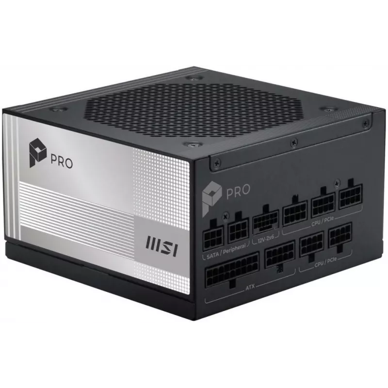 MSI PRO A850PL PCIE5 alimentatore 850W 80 PLUS Platinum ATX 3.0 completamente modulare
