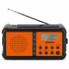 TechniSat TechniRadio Solar 2 radio portatile DAB+/FM con pannello solare e manovella, nero/arancione