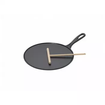 Le Creuset Padella per crêpe in ghisa 27 cm nero