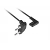 LANBERG Cavo di alimentazione CEE 7/16 a IEC 320 C7 3m angolato VDE nero