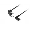 LANBERG Cavo di alimentazione CEE 7/16 a IEC 320 C7 3m angolato VDE nero