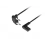 LANBERG Cavo di alimentazione CEE 7/16 a IEC 320 C7 3m angolato VDE nero